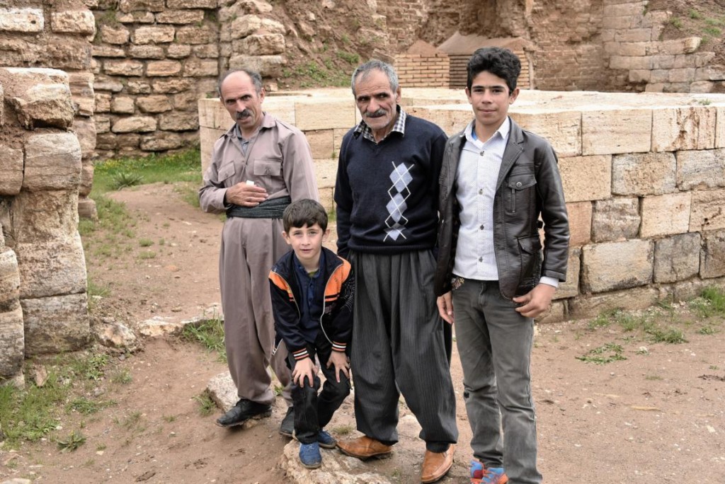Peshmerga mit Familie aus dem Iraq